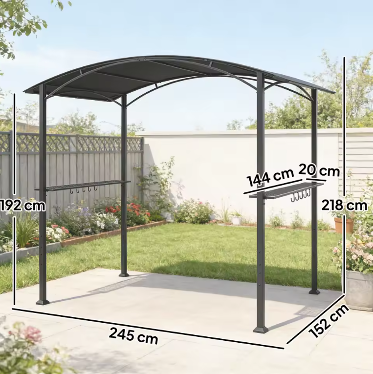 tonnelle-jardin-barbecue-dimensions