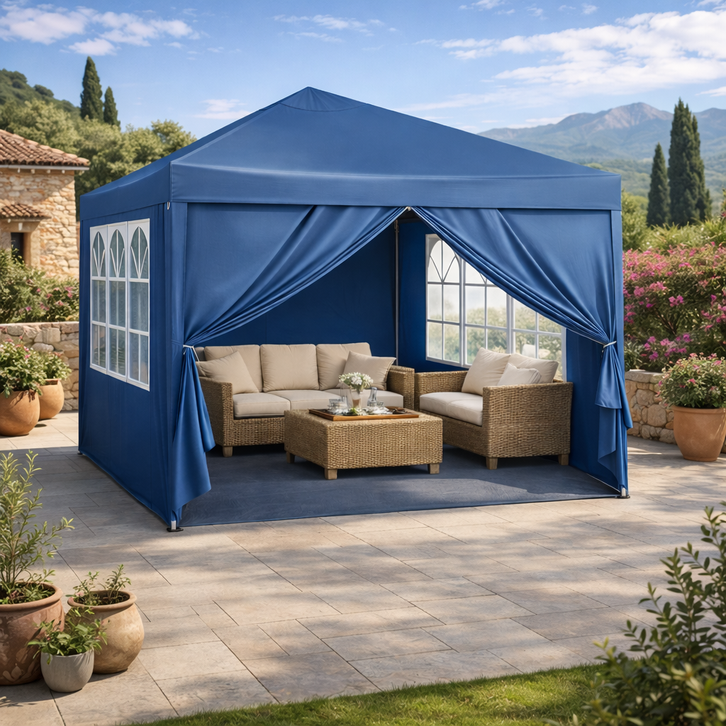 tonnelle-jardin-solaria-bleue